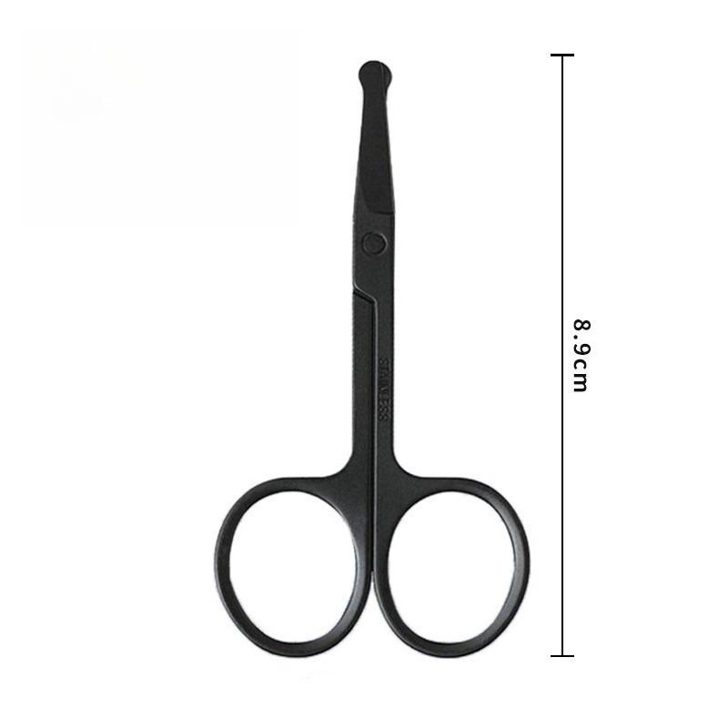 Ножницы-триммер для волос в носу, подходят для стрижки волос на лице, в ушах и бровей, имеют изогнутую безопасную конструкцию. чёрный
Ножницы-триммер для волос в носу, подходят для стрижки волос на лице, в ушах и бровей, имеют изогнутую безопасную конструкцию. чёрный