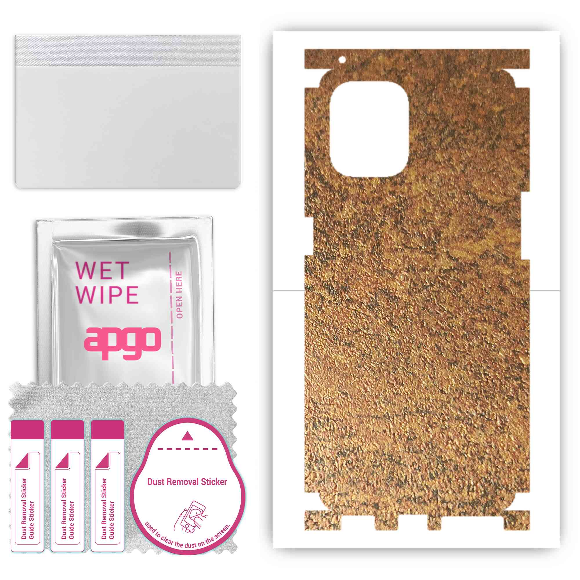 apgo Protective Skin Sticker for the back+sides compatible with Oppo Find X3 Pro, Full Wrap Film, Foil, Vinyl - Pattern Rusty Copper
apgo Protective Skin Sticker for the back+sides compatible with Oppo Find X3 Pro, Full Wrap Film, Foil, Vinyl - Pattern Rusty Copper