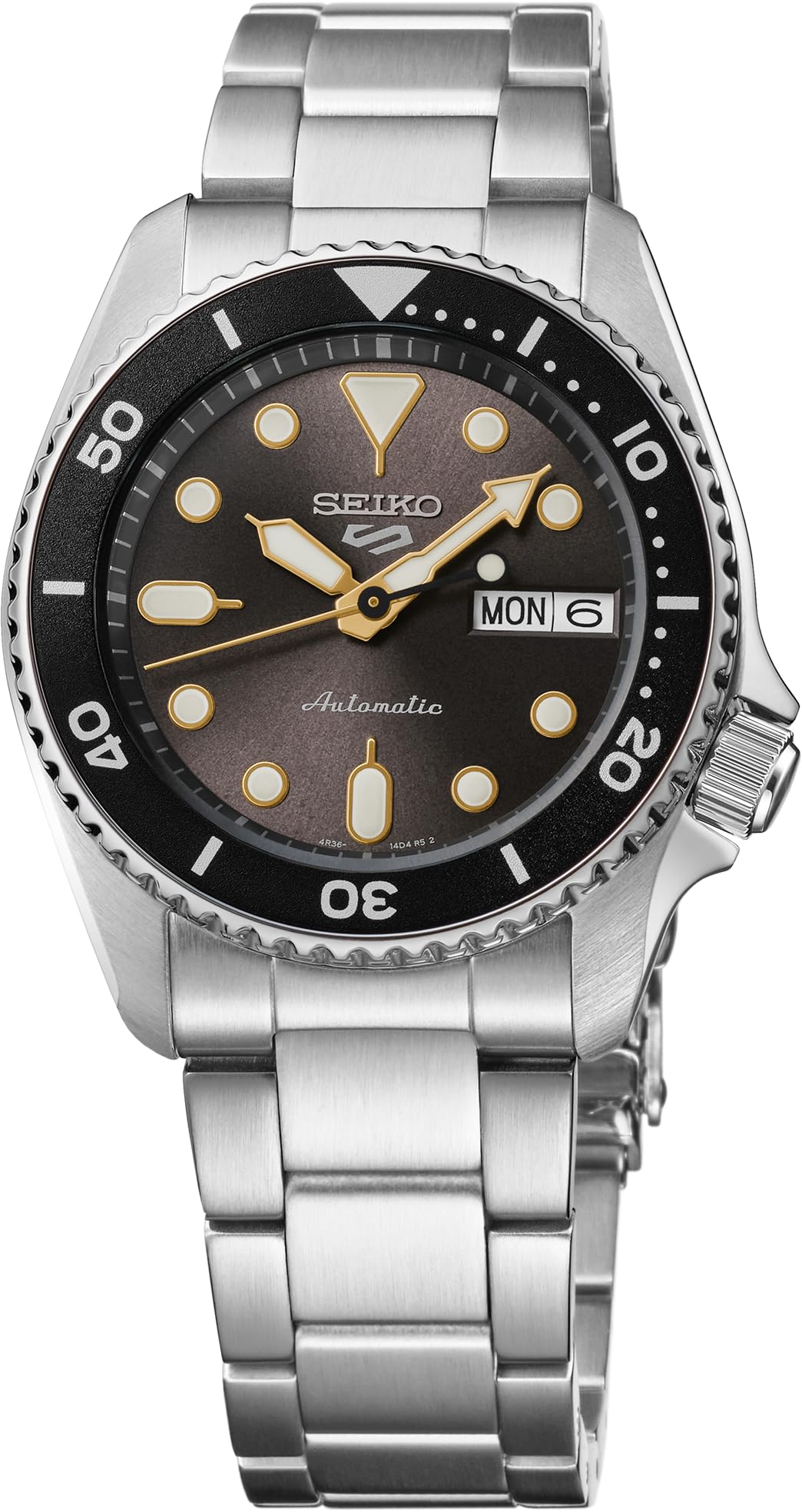 SEIKO 5 Sports Automatic Stainless Steel Case and Luminous Hands Stylish Black Men s Watch, - Watch, чорний
SEIKO 5 Sports Automatic Stainless Steel Case and Luminous Hands Stylish Black Men s Watch, - Watch, чорний
