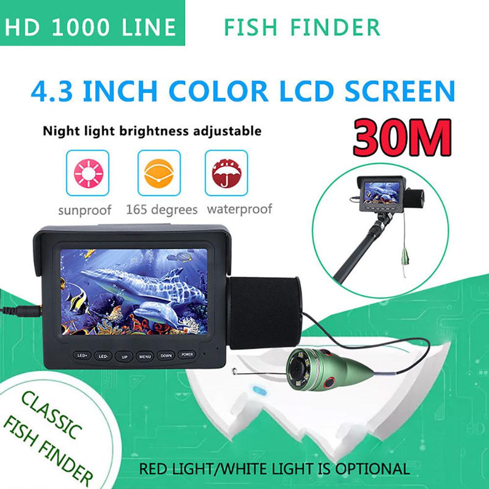Aluminum Underwater Fishing Camera with Infrared LEDs & 4.3-inch HD Color Monitor DVR 15m No DVR
Aluminum Underwater Fishing Camera with Infrared LEDs & 4.3-inch HD Color Monitor DVR 15m No DVR