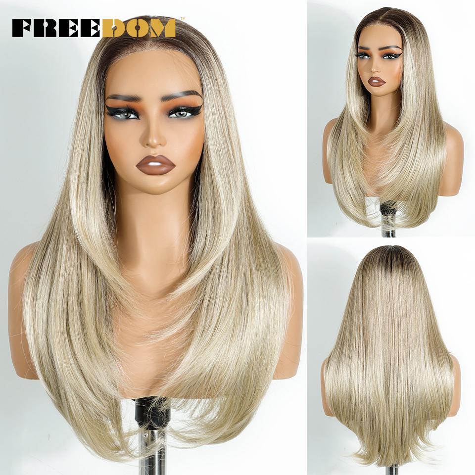 FREEDOM Synthetic Lace Front Wigs For Woman Layered Straight Wigs Ombre Brown 6x4 Pre Plucked Pre Cut Wear and Go Glueless Wig (as the picture,24inches)
FREEDOM Synthetic Lace Front Wigs For Woman Layered Straight Wigs Ombre Brown 6x4 Pre Plucked Pre Cut Wear and Go Glueless Wig (as the picture,24inches)