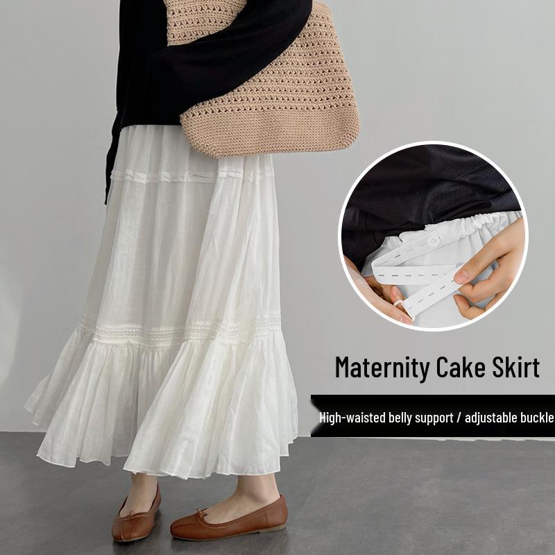 2024 Spring/Summer High-Waisted White Layered Cake Skirt - Maternity A-Line Mid-Length Umbrella Skirt XL білий
2024 Spring/Summer High-Waisted White Layered Cake Skirt - Maternity A-Line Mid-Length Umbrella Skirt XL білий