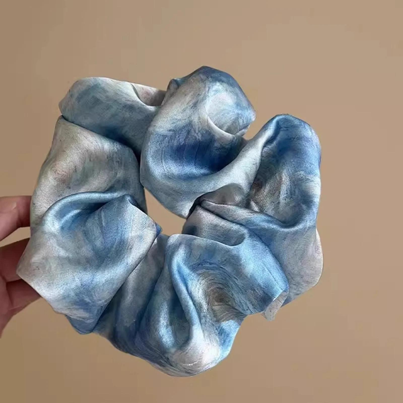 1PC Blue Watercolor Hair Scrunchie, Silk - Like Fabric Hair Tie, Elegant Hair Accessory for Women s Stylish Hairstyles синий
1PC Blue Watercolor Hair Scrunchie, Silk - Like Fabric Hair Tie, Elegant Hair Accessory for Women s Stylish Hairstyles синий