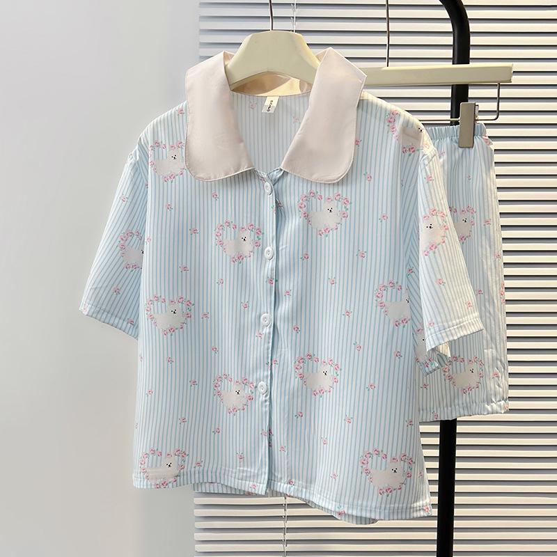 Women s Plus Size Short-Sleeve Loose Cardigan Pajama Set, Spring/Summer Hua Er Cotton Round Neck for Home or Outerwear. XL-2XL
Women s Plus Size Short-Sleeve Loose Cardigan Pajama Set, Spring/Summer Hua Er Cotton Round Neck for Home or Outerwear. XL-2XL
