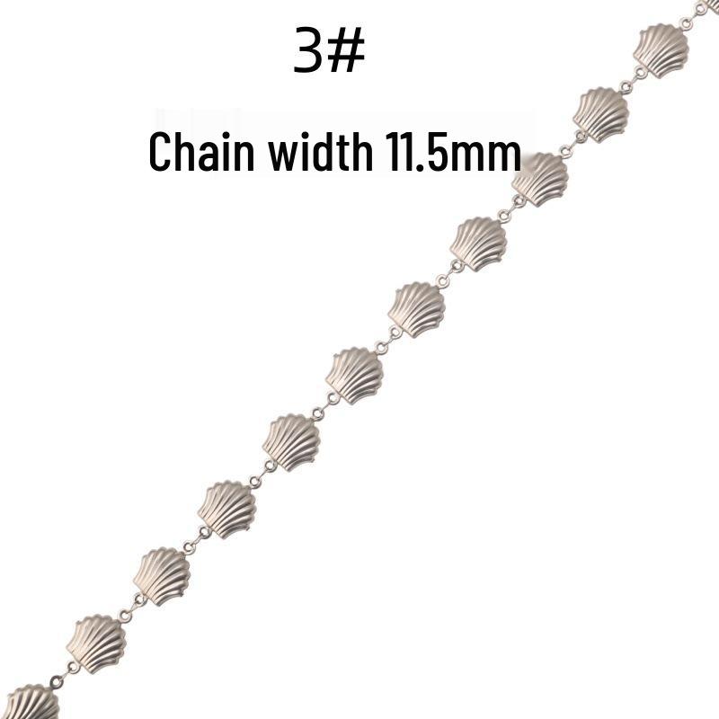 Stainless Steel Seashell Snail Hollow Chain for DIY Jewelry Necklace and Bracelet Making
Stainless Steel Seashell Snail Hollow Chain for DIY Jewelry Necklace and Bracelet Making