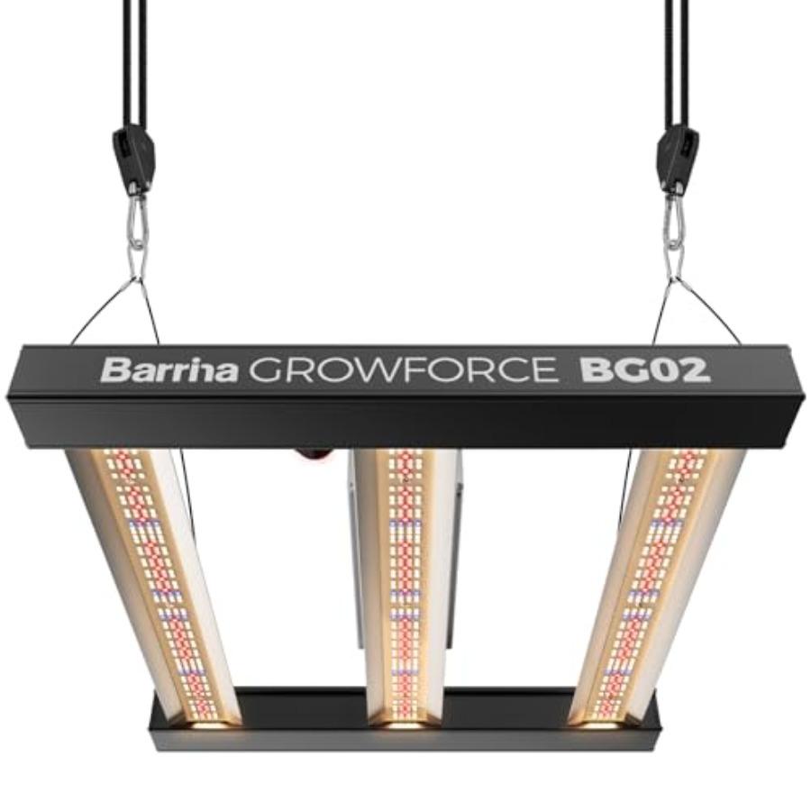 GrowForce BG02 3x3 LED Grow Light 200W Full Spectrum with Dual Blue FIR High PPFD Dimmable Hanging Grow Lights for Indoor Plant теплим білим кольором
GrowForce BG02 3x3 LED Grow Light 200W Full Spectrum with Dual Blue FIR High PPFD Dimmable Hanging Grow Lights for Indoor Plant теплим білим кольором