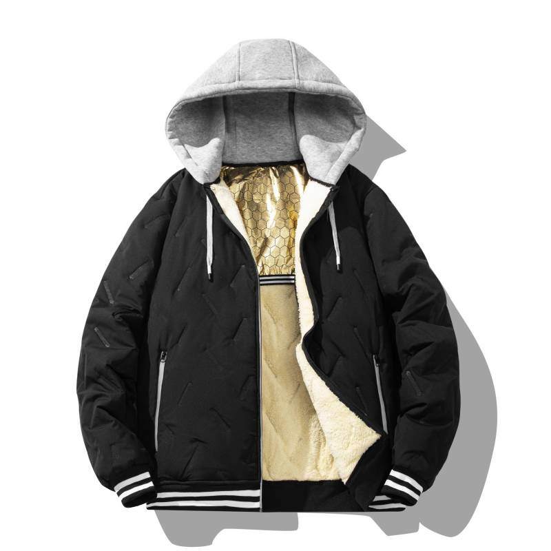 Winter Fleece Thickened Cotton Graphene Jacket Hooded Men Casual Coat Men Spring Autumn Outwear Outdoor Classic Overcoat XXL чорний
Winter Fleece Thickened Cotton Graphene Jacket Hooded Men Casual Coat Men Spring Autumn Outwear Outdoor Classic Overcoat XXL чорний