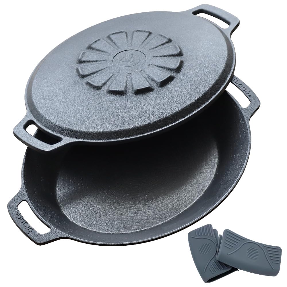 JHQ braaa Multi Griddle Pot Lid 3 Piece Set Original Shallow Lid Griddle Iron Plate Outdoor Plate Oval Round Iron Plate Frinking Pan Iron Pot Deep JHQ
JHQ braaa Multi Griddle Pot Lid 3 Piece Set Original Shallow Lid Griddle Iron Plate Outdoor Plate Oval Round Iron Plate Frinking Pan Iron Pot Deep JHQ