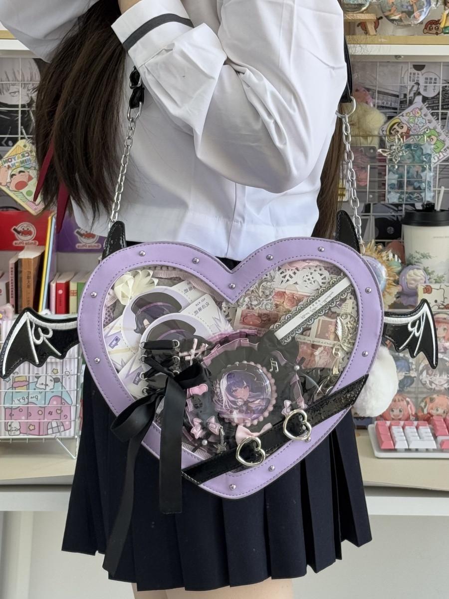 Harajuku Heart Y2k Shoulder Bags Women Transparent Bow Blue Large Capacity Crossbody Bags Female Vintage Messenger Bag Aesthetic 32.5x29x11cm фиолетовый
Harajuku Heart Y2k Shoulder Bags Women Transparent Bow Blue Large Capacity Crossbody Bags Female Vintage Messenger Bag Aesthetic 32.5x29x11cm фиолетовый