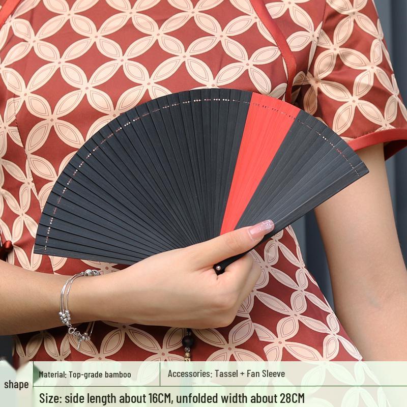 Green Women s Portable All-Bamboo Carved Folding Fan - Chinese Ancient Style Dance Accessory Craft fan
Green Women s Portable All-Bamboo Carved Folding Fan - Chinese Ancient Style Dance Accessory Craft fan