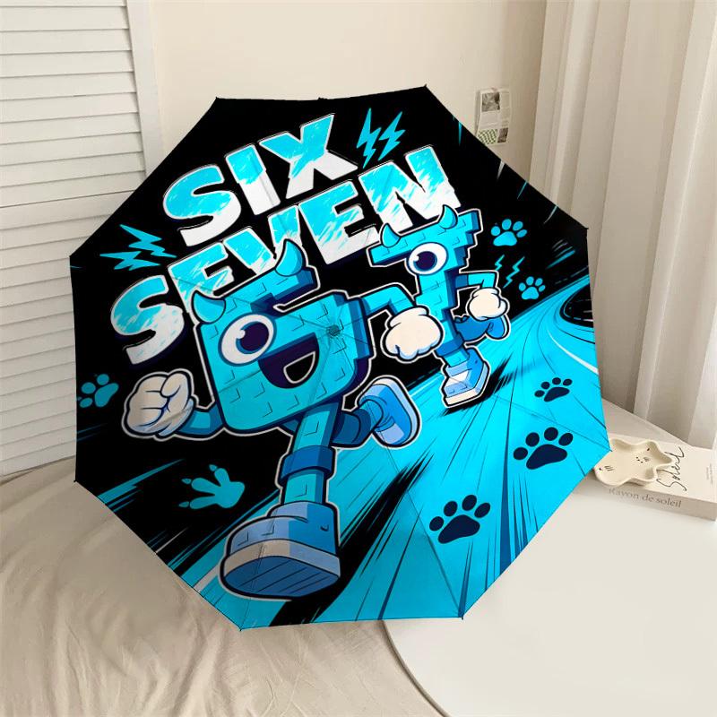 1PC Six Seven Automatic Open/Close Umbrella with Windproof, 8-Rib Sturdy Canopy, Durable Ribs, Fashionable Design,1226A
1PC Six Seven Automatic Open/Close Umbrella with Windproof, 8-Rib Sturdy Canopy, Durable Ribs, Fashionable Design,1226A