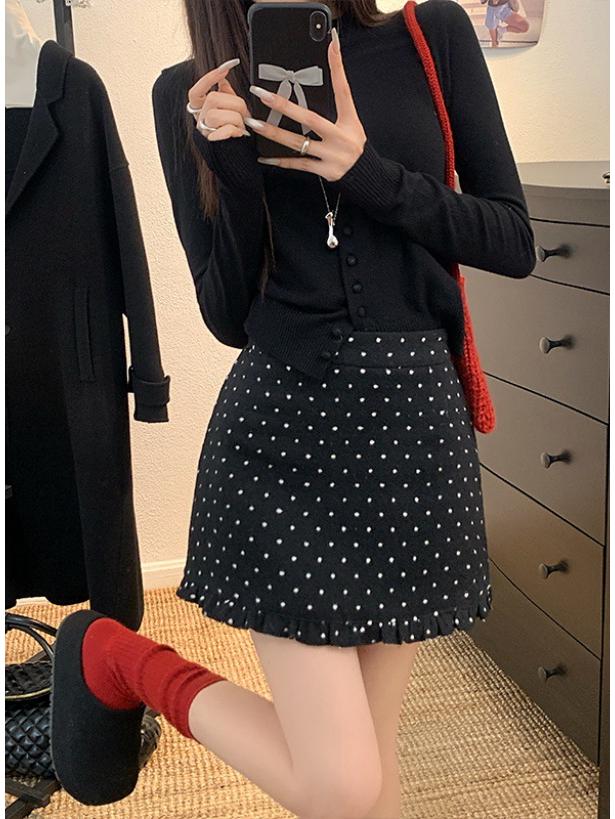 Plus Size Women s Retro Polka Dot Woolen A-line High Waist Skirt with Lace Trim XL (Recommended 120-135 jin)
Plus Size Women s Retro Polka Dot Woolen A-line High Waist Skirt with Lace Trim XL (Recommended 120-135 jin)