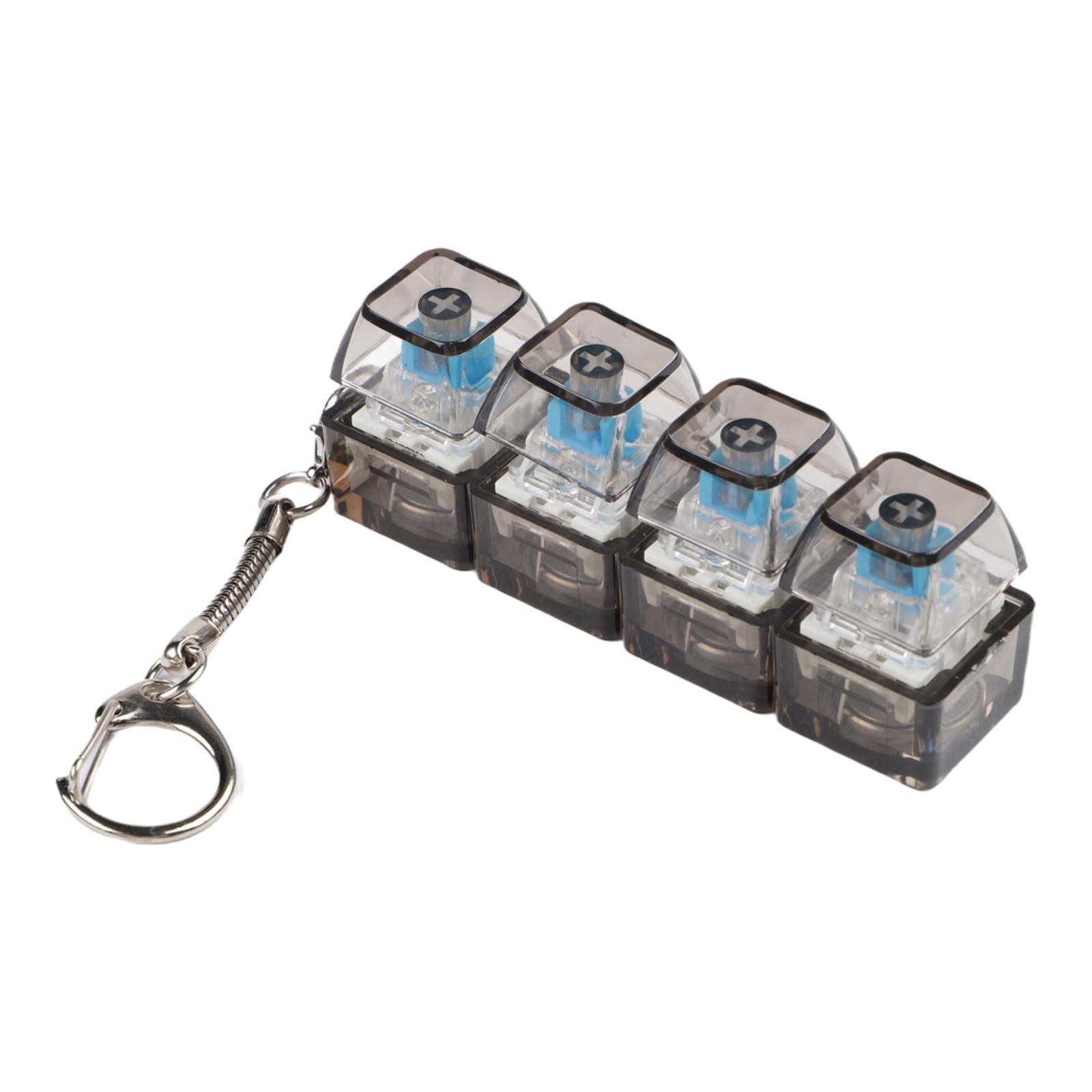 1pcs 4 Keys Mechanical Keyboard Tester LED Keyboard Key Toys Stress Relief DIY Fidget Button Keycap Fidget Keychain Toys прозорий колір чорний
1pcs 4 Keys Mechanical Keyboard Tester LED Keyboard Key Toys Stress Relief DIY Fidget Button Keycap Fidget Keychain Toys прозорий колір чорний