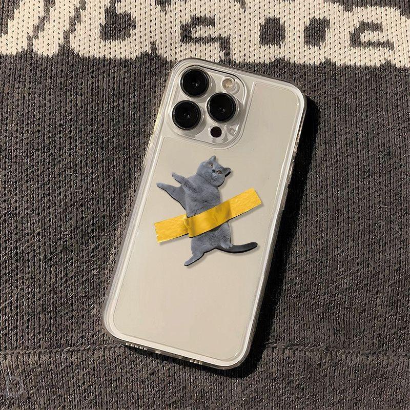 Funny Adhesive Tape Blue Cat Clear Phone Case For iPhone 16 15 11 12 14 13 Pro Max Mini X XSM XR 7 8 Plus SE4 16e Cute Covers iPhone 13 mini
Funny Adhesive Tape Blue Cat Clear Phone Case For iPhone 16 15 11 12 14 13 Pro Max Mini X XSM XR 7 8 Plus SE4 16e Cute Covers iPhone 13 mini