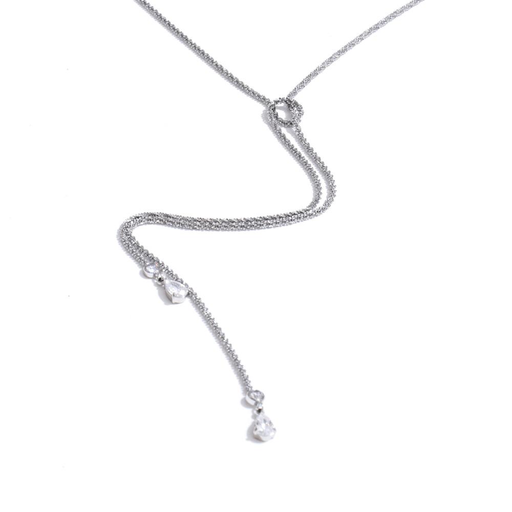 Yhpup New Stainless Steel Knot Chain Chest CZ Cubic Zirconia Drop Necklace Waterproof Trendy Fashion Collar Jewelry Wholesale
Yhpup New Stainless Steel Knot Chain Chest CZ Cubic Zirconia Drop Necklace Waterproof Trendy Fashion Collar Jewelry Wholesale