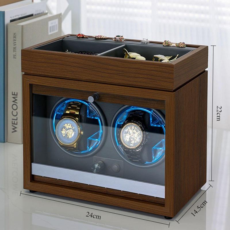 Silent Mechanical Watch Winding Modern Automatic Watch Winder Multifunction Watches Organizer Boxes Watch Jewelry Storage Box US
Silent Mechanical Watch Winding Modern Automatic Watch Winder Multifunction Watches Organizer Boxes Watch Jewelry Storage Box US