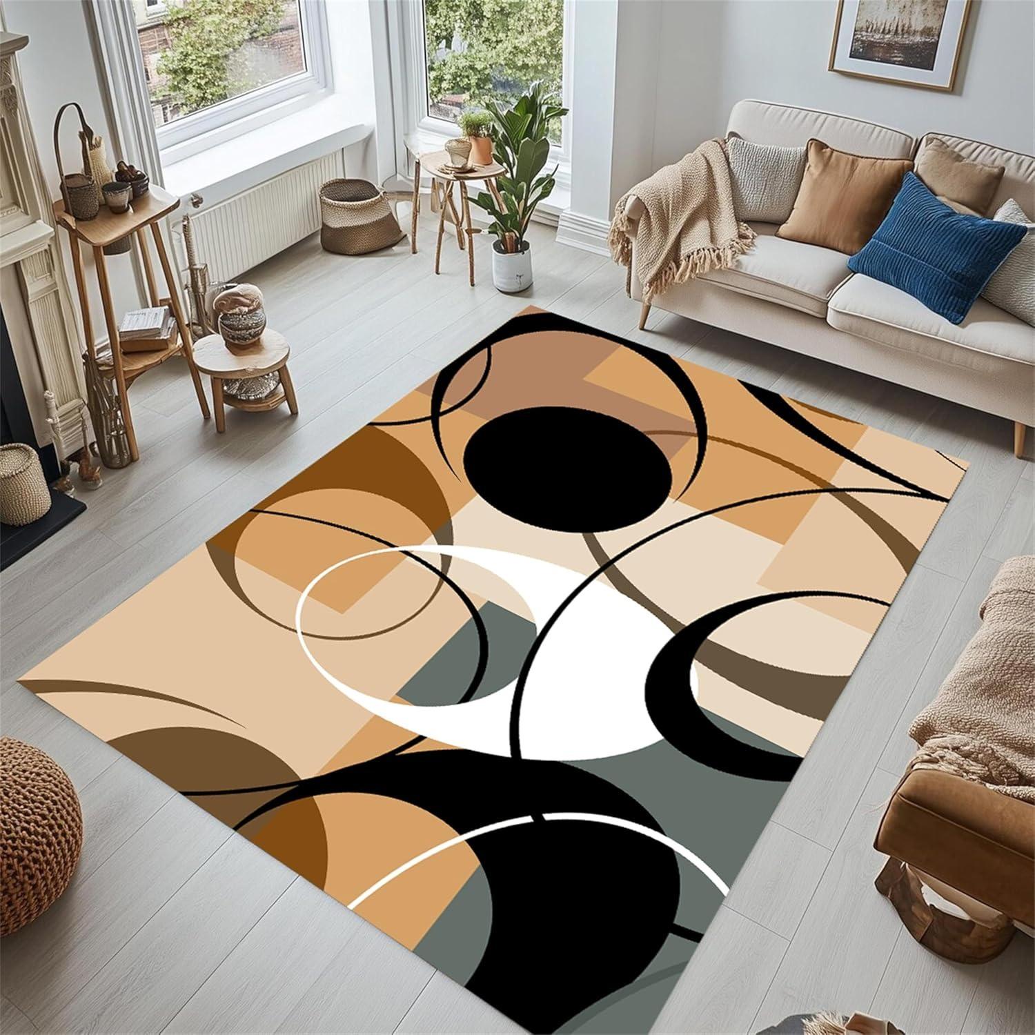 Mid Century Modern Multicolored Area Rug Geometric Non-Slip Modern Rug for Living Room, Bedroom, Dining Room, Office 40X60cm
Mid Century Modern Multicolored Area Rug Geometric Non-Slip Modern Rug for Living Room, Bedroom, Dining Room, Office 40X60cm