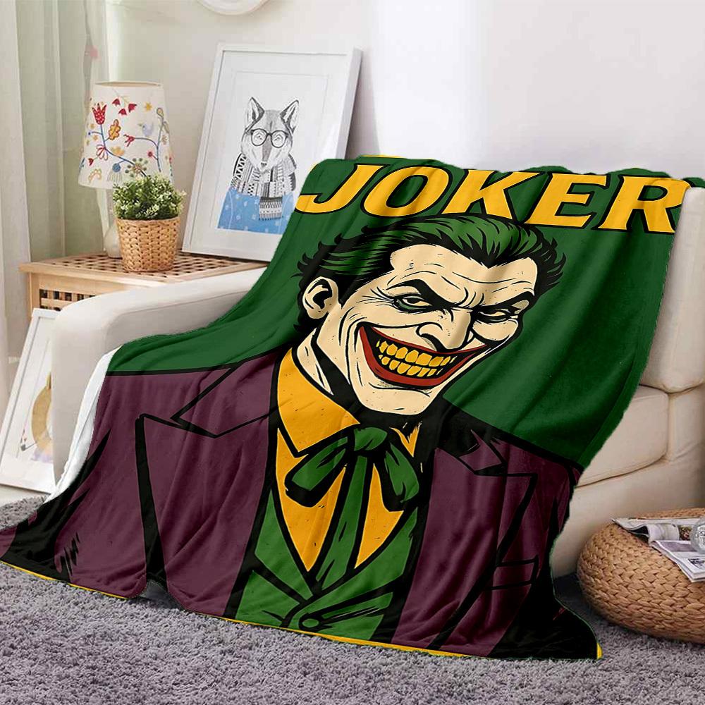 1pc Joker Flannel Throw Blanket - HD Printed Lightweight Soft Warm All-Season Blanket for Sofa, Bed, Travel, Camping 120 130cmx150cm
1pc Joker Flannel Throw Blanket - HD Printed Lightweight Soft Warm All-Season Blanket for Sofa, Bed, Travel, Camping 120 130cmx150cm