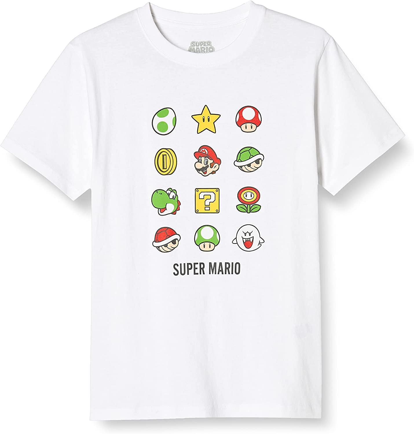 Super Mario Short Sleeve T-Shirt, Mario, Yoshi, Boo, Icon Character, 22863092, White 2
Super Mario Short Sleeve T-Shirt, Mario, Yoshi, Boo, Icon Character, 22863092, White 2