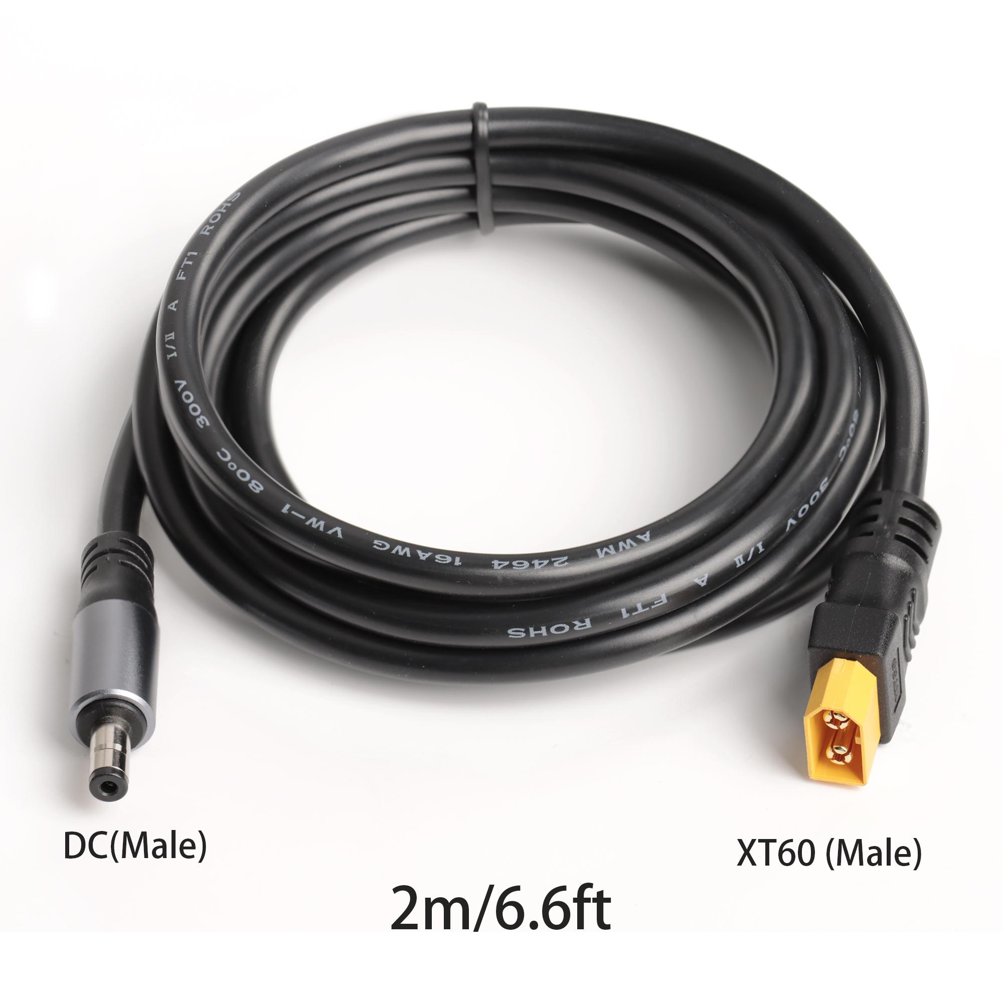 Роз єм XT60 Female/Male до DC5521 Male Адаптер Кабель живлення 16AWG Підключення сонячної панелі Адаптер для заряджання домашньої/автомобільної батареї
Роз єм XT60 Female/Male до DC5521 Male Адаптер Кабель живлення 16AWG Підключення сонячної панелі Адаптер для заряджання домашньої/автомобільної батареї