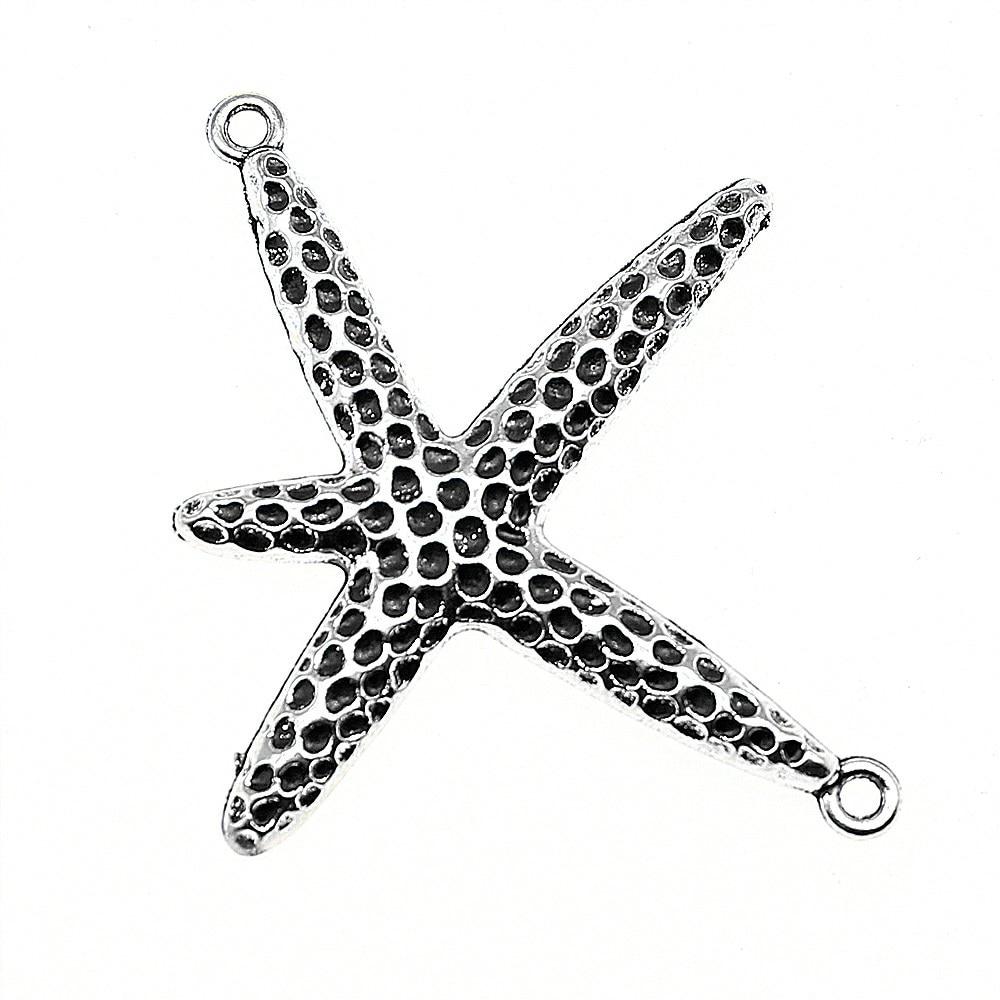 Бренд «Поделки для детей»: WYISYWG Подвески-коннекторы в виде морской звезды античного серебра 40x33 мм, 3 шт.
Бренд «Поделки для детей»: WYISYWG Подвески-коннекторы в виде морской звезды античного серебра 40x33 мм, 3 шт.