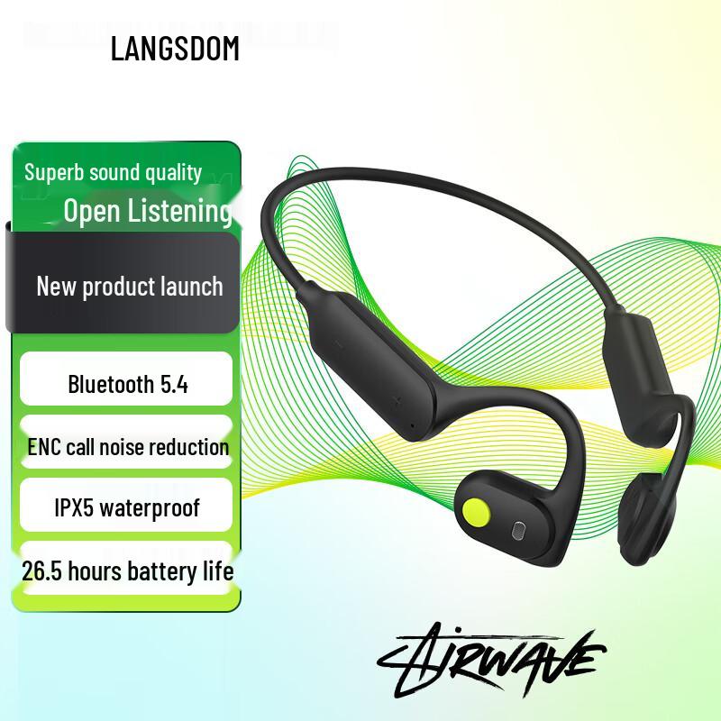 Lansheng AirWave Wireless Bone Conduction Neckband Sports Earphones
Lansheng AirWave Wireless Bone Conduction Neckband Sports Earphones
