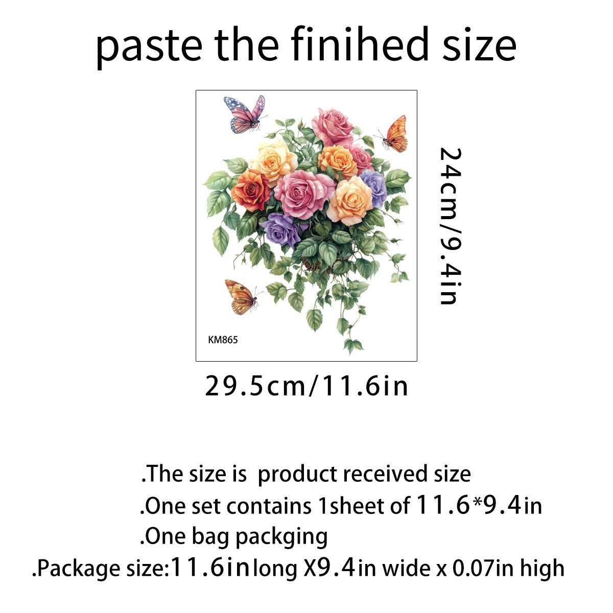 Painted Flower Waterproof Toilet Lid Sticker for Bathroom Cabinet Toilet Cover Home Decor 24x29.5cm різнокольоровий
Painted Flower Waterproof Toilet Lid Sticker for Bathroom Cabinet Toilet Cover Home Decor 24x29.5cm різнокольоровий