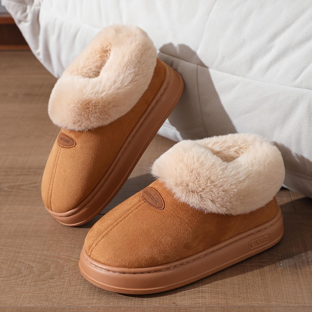 Пара женских зимних ботинок, с широким меховым голенищем и толстой подошвой для предотвращения скольжения, ультрамягкий цельный носок, модные домашние тапочки для улицы и дома 40-41
Пара женских зимних ботинок, с широким меховым голенищем и толстой подошвой для предотвращения скольжения, ультрамягкий цельный носок, модные домашние тапочки для улицы и дома 40-41