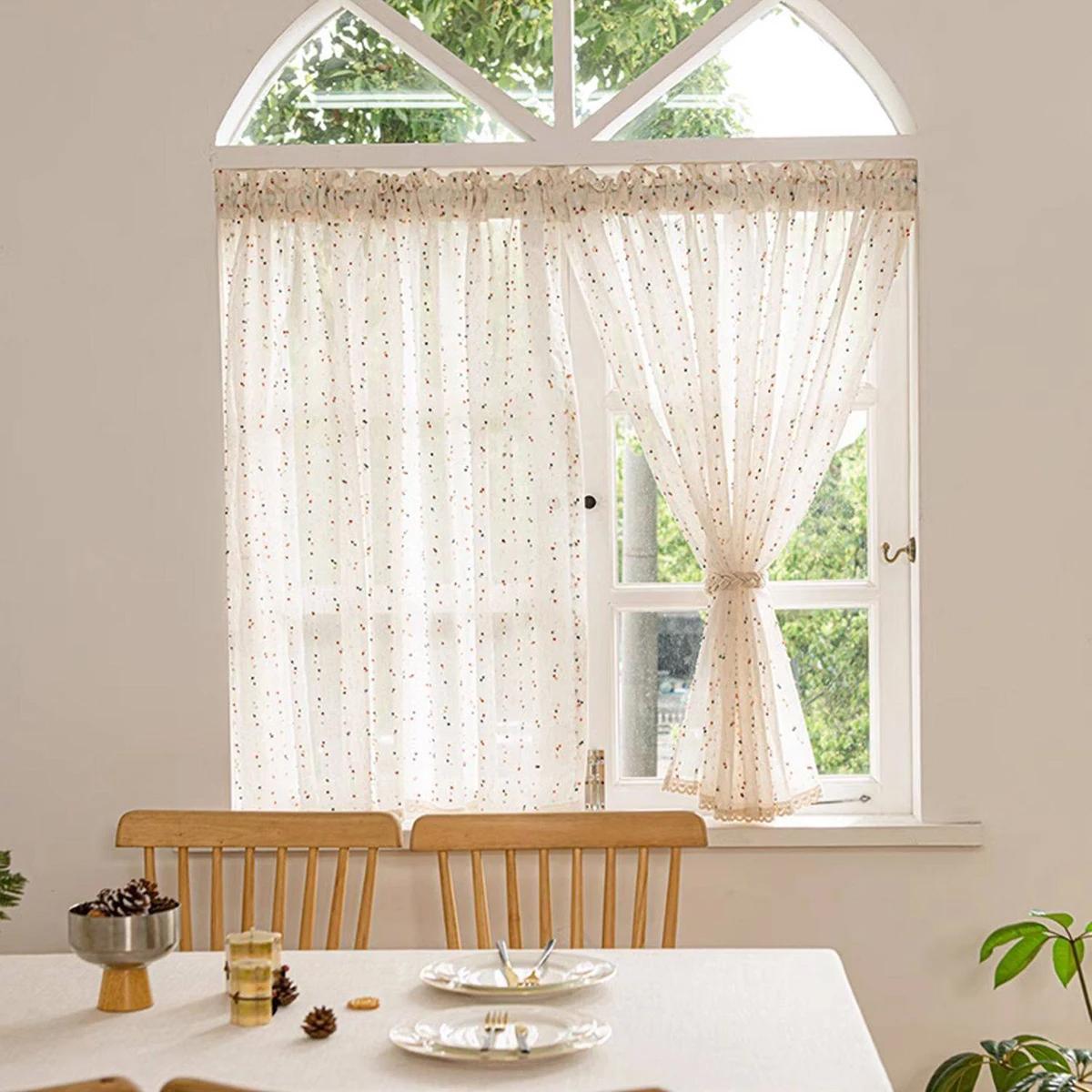 1/2pcs Lace Rainbow Ball Linen Curtain Suitable for Living Room Bedroom Kitchen Windows W70xH120cm 1pc&Rod Pocket бежевый
1/2pcs Lace Rainbow Ball Linen Curtain Suitable for Living Room Bedroom Kitchen Windows W70xH120cm 1pc&Rod Pocket бежевый