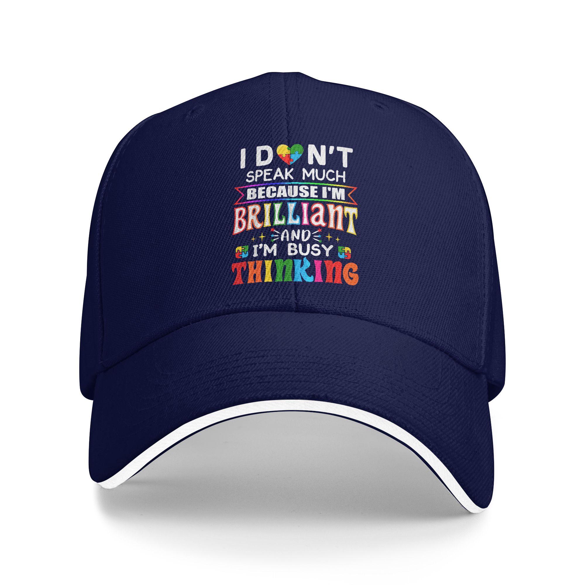 I Dont Speak Much Brilliant Autism Baseball Cap Design Print Hip Hop Hats Spring Couple Women Running Hippie Baseball Caps As Picture темно-синього кольору
I Dont Speak Much Brilliant Autism Baseball Cap Design Print Hip Hop Hats Spring Couple Women Running Hippie Baseball Caps As Picture темно-синього кольору