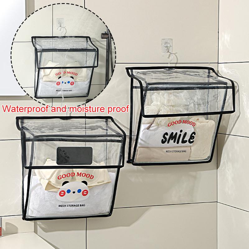 1 шт. подвесная сумка для хранения сумка для хранения прозрачная душевая комната водонепроницаемая складная высокая вместимость бытовая настенная