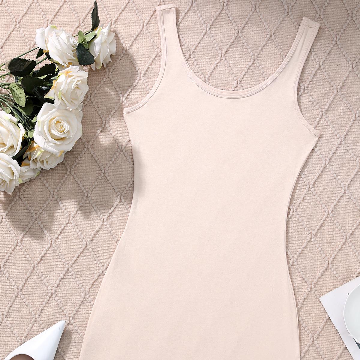 European & American Solid Color Spaghetti Strap Slimming Summer Dress L
European & American Solid Color Spaghetti Strap Slimming Summer Dress L