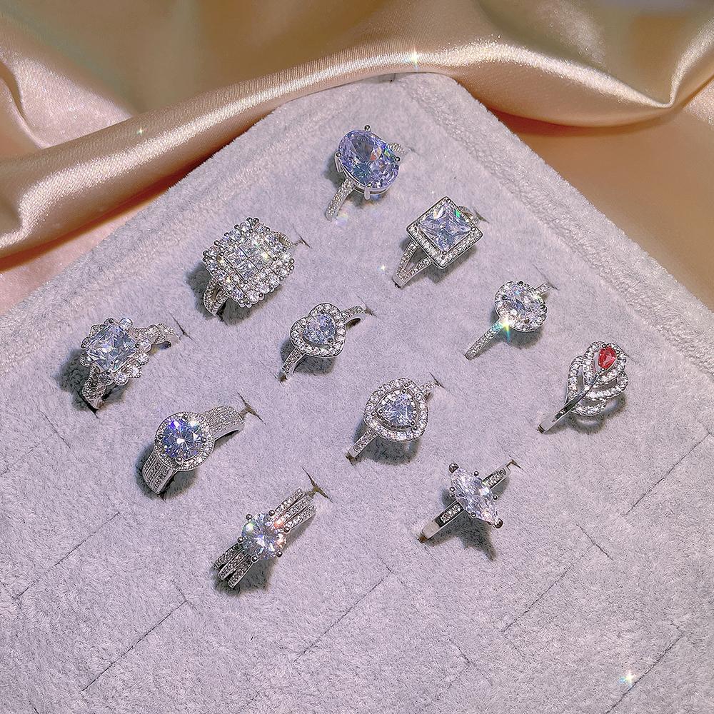 Exquisite Ladies Zircon Ring Shiny AAAA Zircon Geometric Ring Silver Women s Party Jewelry Wedding Bridal Jewelry Ring 10
Exquisite Ladies Zircon Ring Shiny AAAA Zircon Geometric Ring Silver Women s Party Jewelry Wedding Bridal Jewelry Ring 10