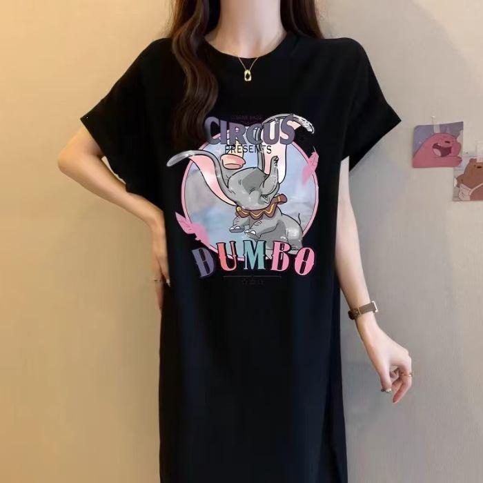Plus Size Women s Korean Style Slimming T-shirt Dress - Summer Petite, Tummy Covering, Long Dress for Girls L чёрный
Plus Size Women s Korean Style Slimming T-shirt Dress - Summer Petite, Tummy Covering, Long Dress for Girls L чёрный