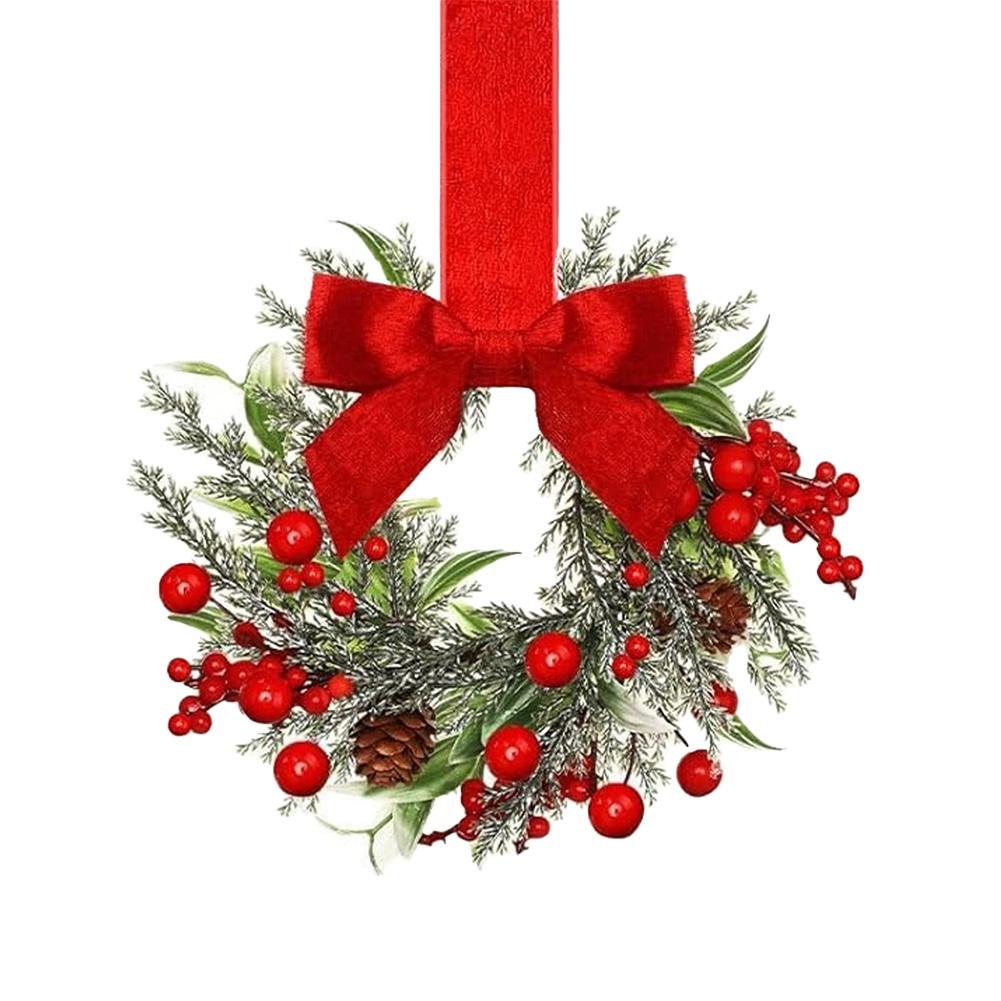 1/2/4/6Pcs Christmas Mini Wreath Cabinet Window Hanging Decorations for Home Party Mini Hanging Wreath Door Decoration
1/2/4/6Pcs Christmas Mini Wreath Cabinet Window Hanging Decorations for Home Party Mini Hanging Wreath Door Decoration
