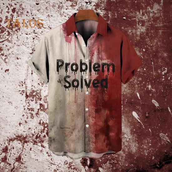 Problem Solved Футболка на Хелловін Blood Splash Чоловіча повсякденна футболка з круглим вирізом Сорочка з коротким рукавом Косплей Костюм для вечірки
Problem Solved Футболка на Хелловін Blood Splash Чоловіча повсякденна футболка з круглим вирізом Сорочка з коротким рукавом Косплей Костюм для вечірки