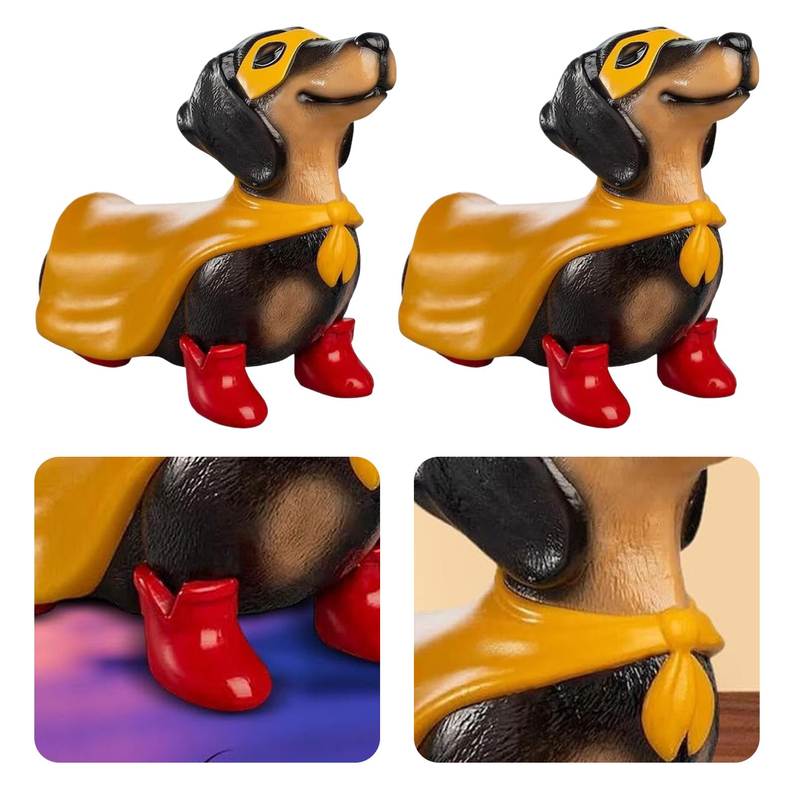 Super Hero Dachshund Statue Desktop Dachshund Ornament Yellow Cloak Red Boot Sausage Dog Statue for Home Office Desktop China Mainland
Super Hero Dachshund Statue Desktop Dachshund Ornament Yellow Cloak Red Boot Sausage Dog Statue for Home Office Desktop China Mainland