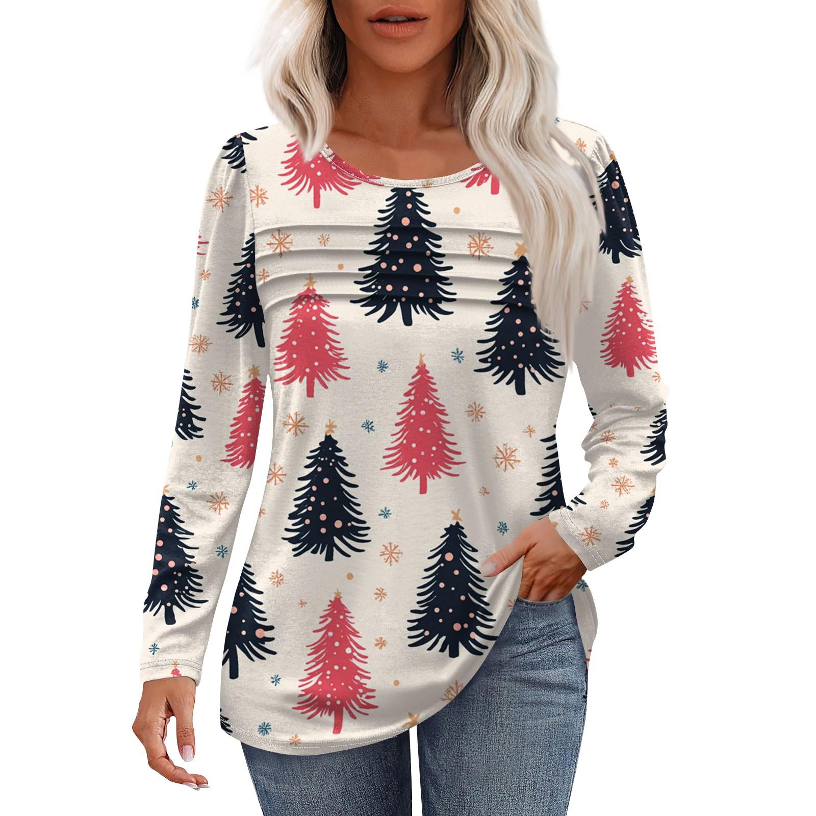 Женская модная повседневная рождественская футболка с круглым вырезом и длинными рукавами L розовый
Женская модная повседневная рождественская футболка с круглым вырезом и длинными рукавами L розовый