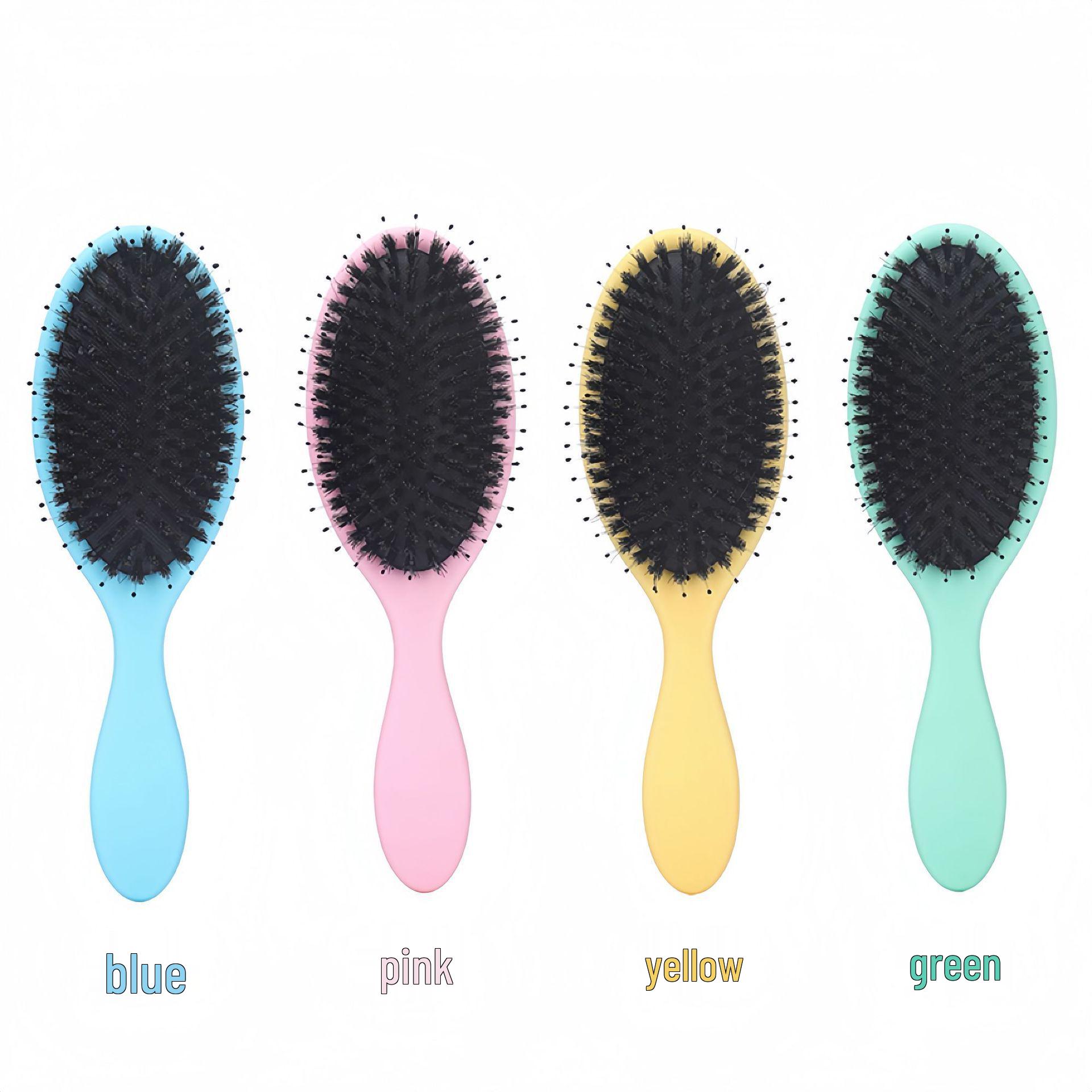 Multicolor Boar Bristle Massage Cushion Brush for Long Hair - Anti-Knot Smooth Comb for Women 22.6*7*3cm зелений
Multicolor Boar Bristle Massage Cushion Brush for Long Hair - Anti-Knot Smooth Comb for Women 22.6*7*3cm зелений