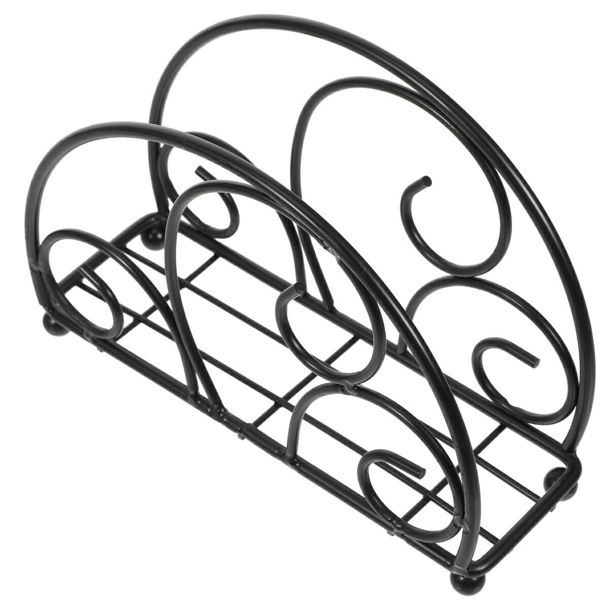 Iron Napkin Holder Half Round Metal Tissue Dispenser Table Organizer Decorative Paper Towel Stand Black
Iron Napkin Holder Half Round Metal Tissue Dispenser Table Organizer Decorative Paper Towel Stand Black