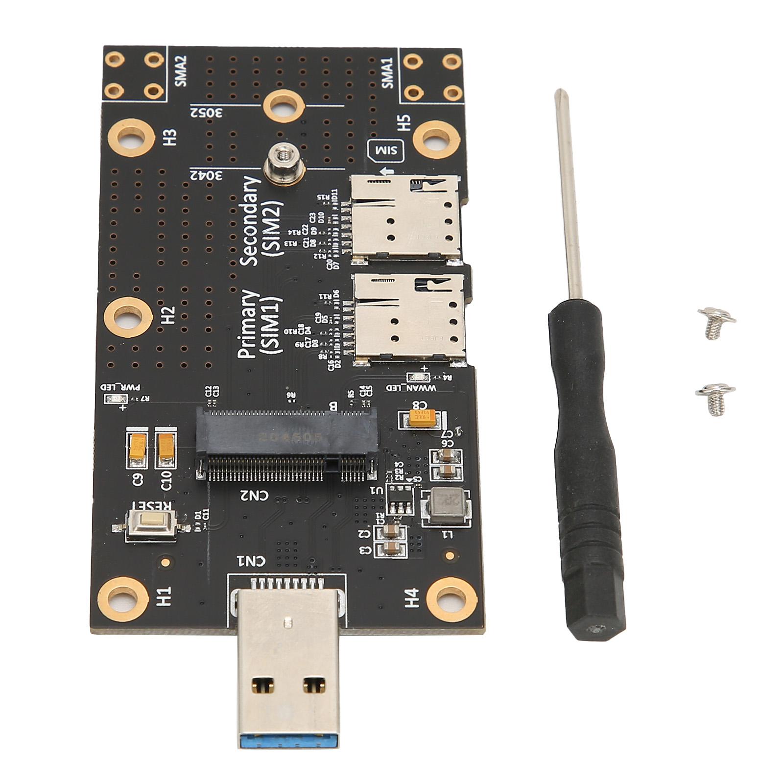 Адаптер M.2 на USB 3.0 з кнопковим роз ємом для модуля 3G4G5G з двома слотами для SIM-карт
Адаптер M.2 на USB 3.0 з кнопковим роз ємом для модуля 3G4G5G з двома слотами для SIM-карт