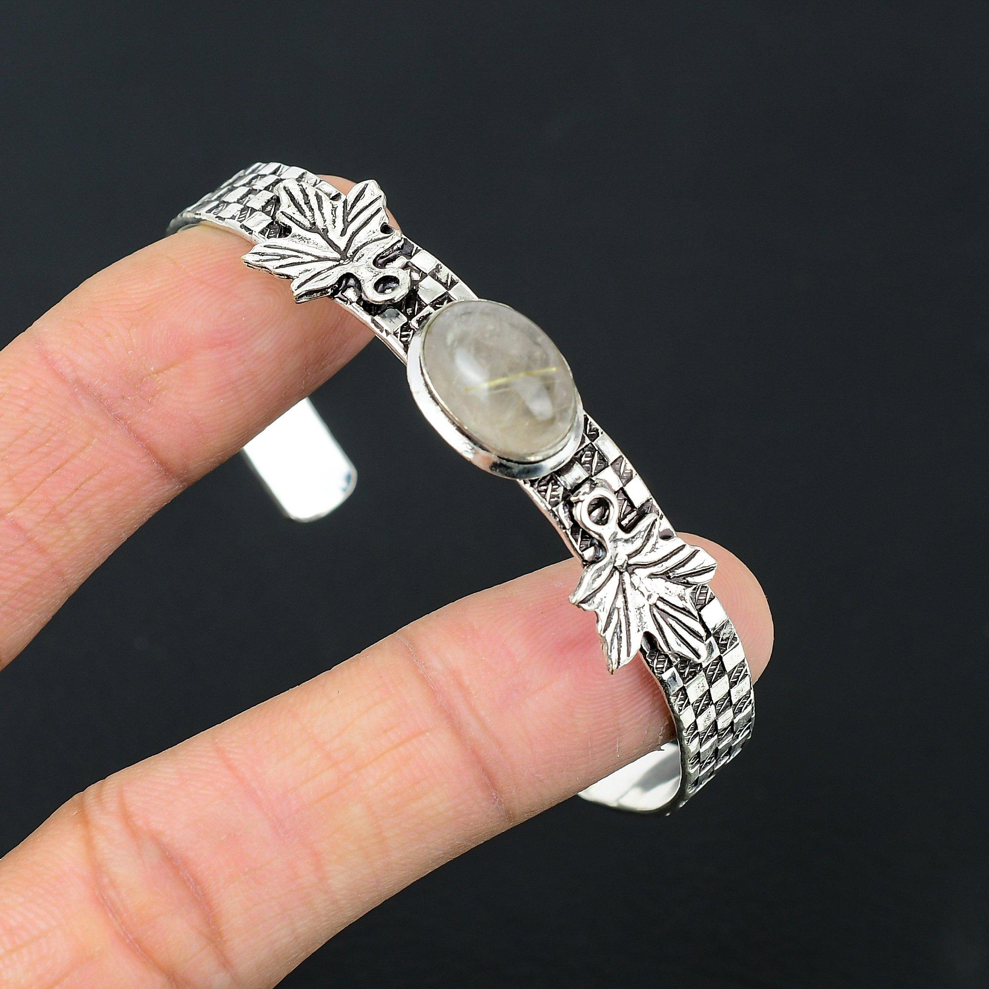 Daughters Day Sale Golden Rutile Gemstone Sister Boho Bangle Bracelet 925 Silver Adjustable
Daughters Day Sale Golden Rutile Gemstone Sister Boho Bangle Bracelet 925 Silver Adjustable