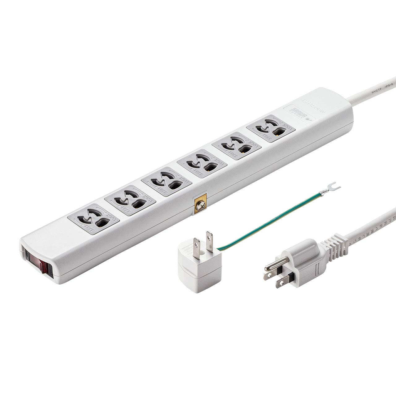 Sanwa Supply Lightning Guard 6 Strip, 3-Pin, Outlets, 5m, TAP-SP36MG-5 білий
Sanwa Supply Lightning Guard 6 Strip, 3-Pin, Outlets, 5m, TAP-SP36MG-5 білий