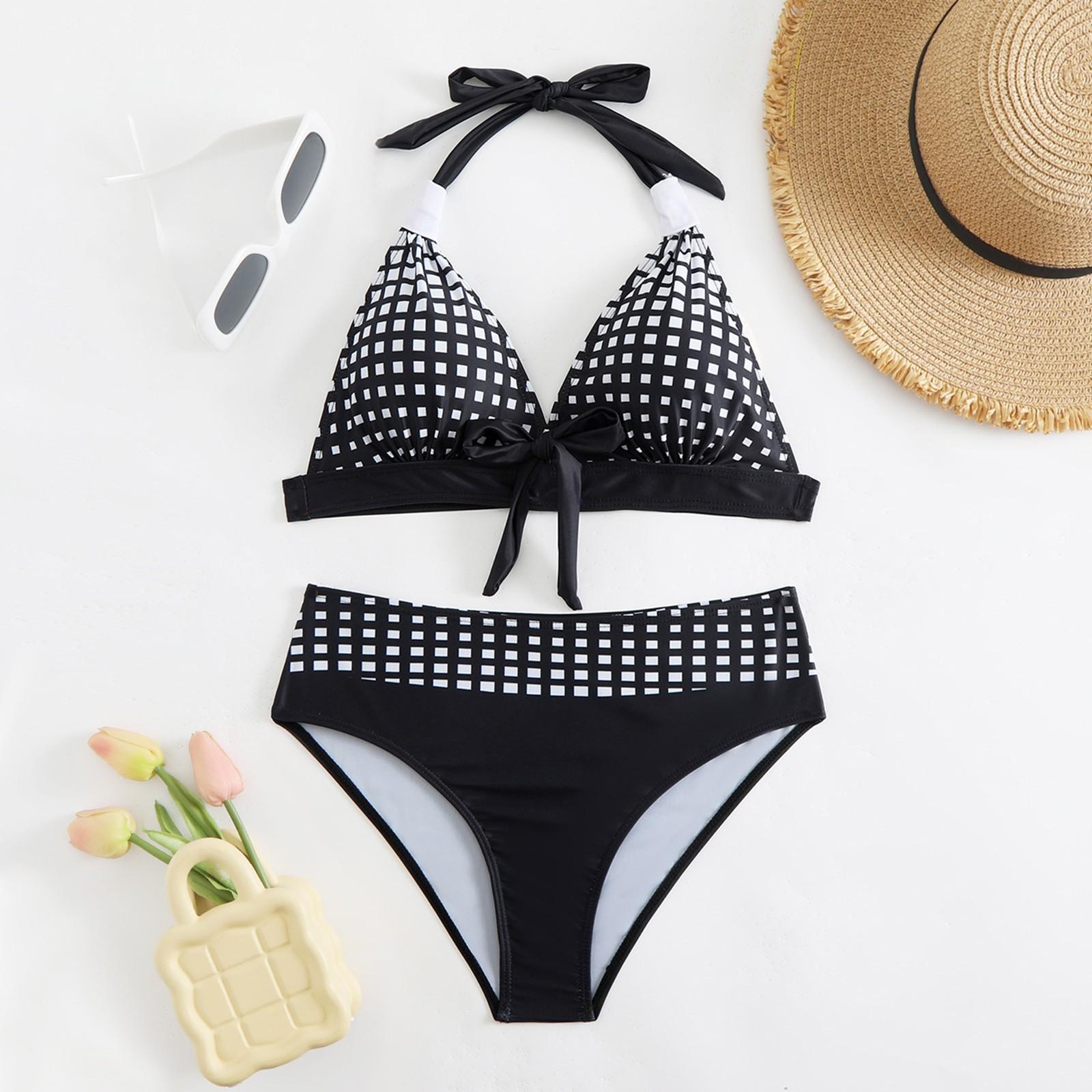 Женский раздельный модный сексуальный купальник-бикини с принтом и подкладкой для груди без стальных скобок L чёрный
Женский раздельный модный сексуальный купальник-бикини с принтом и подкладкой для груди без стальных скобок L чёрный