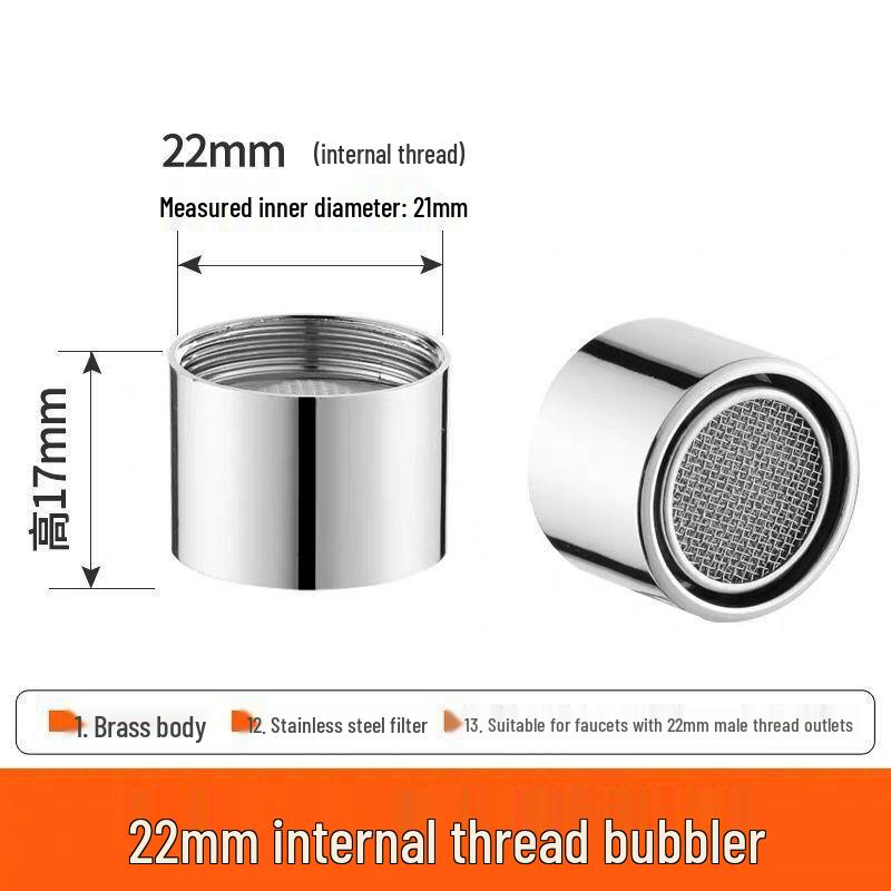 Universal Faucet Aerator & Wrench Set: Anti-Splash Filter Cartridge for Hot/Cold Water
Universal Faucet Aerator & Wrench Set: Anti-Splash Filter Cartridge for Hot/Cold Water