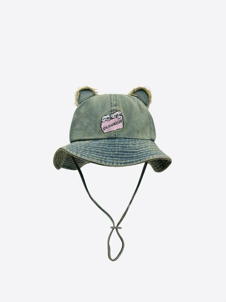 Outdoor washed denim bear ears dome fisherman hat children Korean spring new cute age-reducing sun hat M(56-58cm)
Outdoor washed denim bear ears dome fisherman hat children Korean spring new cute age-reducing sun hat M(56-58cm)