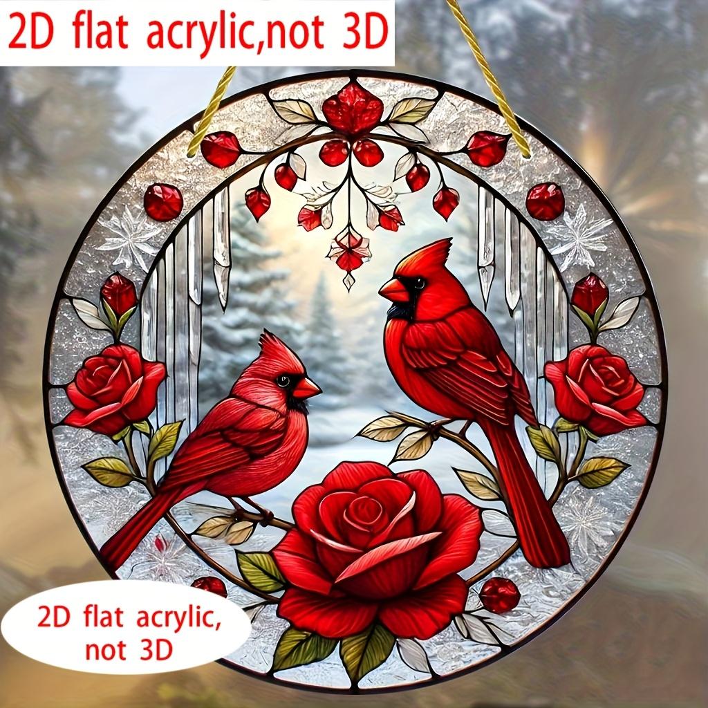 Red Bird Acrylic Sun Catcher. Colorful glass style for Christmas, Halloween, Easter & Hanukkah. чистый
Red Bird Acrylic Sun Catcher. Colorful glass style for Christmas, Halloween, Easter & Hanukkah. чистый