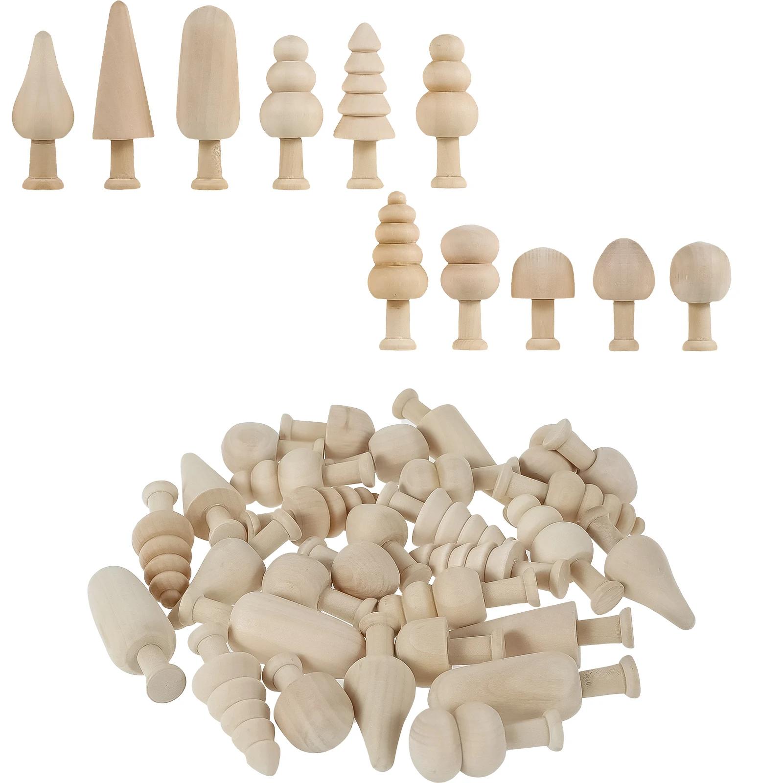 30Pcs Unfinished Wooden Trees DIY Unfinished Wood Mushroom Smooth Wood Blank Painting Tree Toy Wooden Blank Craft Supplies Set
30Pcs Unfinished Wooden Trees DIY Unfinished Wood Mushroom Smooth Wood Blank Painting Tree Toy Wooden Blank Craft Supplies Set