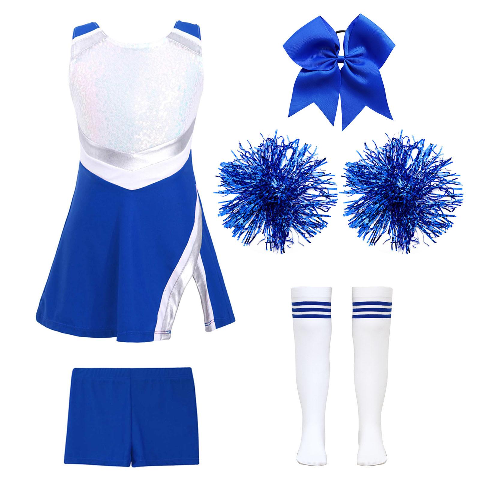 Girls Shiny Sequins Dance Outfit Sleeveless Uniform Dress Shorts Bowknot Headwear Hand Flowers Tube Socks 7-8 Years
Girls Shiny Sequins Dance Outfit Sleeveless Uniform Dress Shorts Bowknot Headwear Hand Flowers Tube Socks 7-8 Years