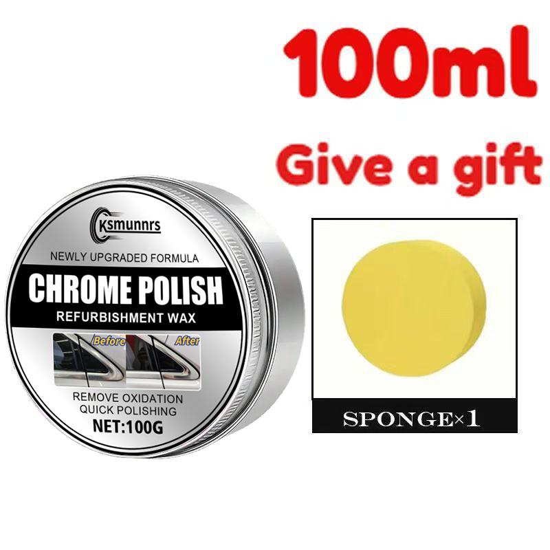 Car Chrome Parts Repair Polishing Paste - Scratch Remover for Door Handles, Window Frames, Emblems, Restores Shine & Protects Me
Car Chrome Parts Repair Polishing Paste - Scratch Remover for Door Handles, Window Frames, Emblems, Restores Shine & Protects Me